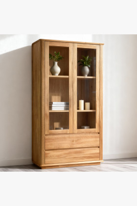 Premiová dvojdverová dubová vitrína, Monako